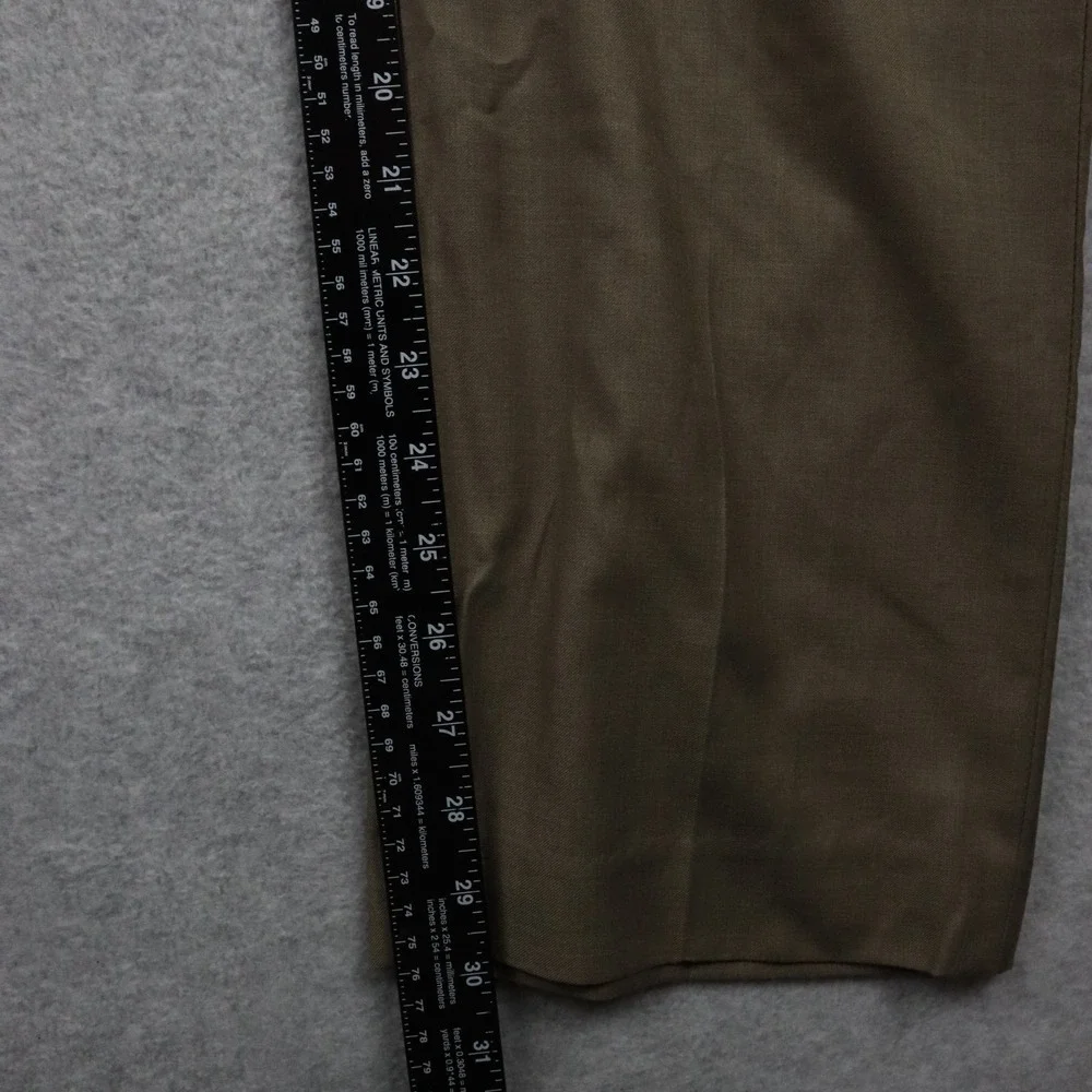Perry‎ Ellis Pants Mens 36x30 Dress Slacks Suit Business Formal Flat Front Brown